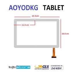VETRO TOUCH SCREEN TABLET AOYODKG SCHERMO BIANCO