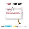 VETRO TOUCH SCREEN TABLET TYD TYD-109 FLAT ZY-1002A CAMERA LATERALE SCHERMO BIANCO