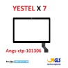 VETRO TOUCH SCREEN TABLET YESTEL X7 SCHERMO NERO COMPRESO DI BIADESIVO