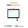 VETRO TOUCH SCREEN TOSCIDO MOD M863-EEA FLAT GN-Q OC-AO SCHERMO NERO