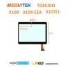 VETRO TOUCH SCREEN TOSCIDO MOD X109 FLAT HNGG 1088 SCHERMO NERO