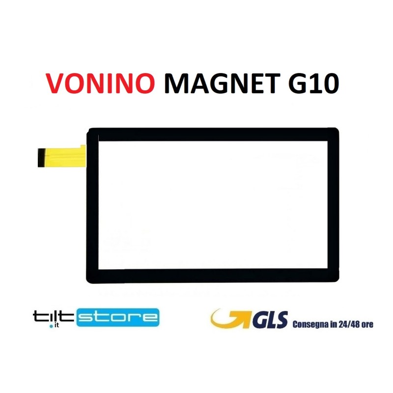 VETRO TOUCH SCREEN VONINO MAGNET G10 SCHERMO NERO