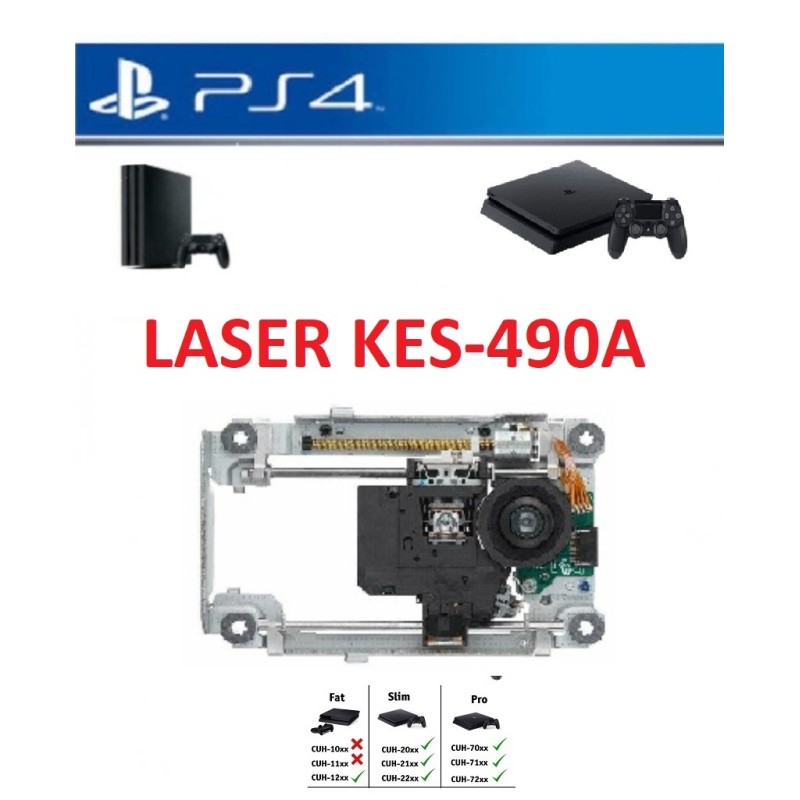 LASER COMPLETO DI CARRELLO 490 SONY PLAYSTATION PS4 CUH-1216A /B CUH-1215