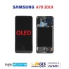 DISPLAY LCD SAMSUNG A70 OLED SM A705 2019 OLED VETRO TOUCH SCHERMO NERO