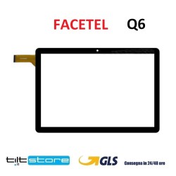VETRO TOUCH SCREEN FACETEL Q6 SCHERMO NERO