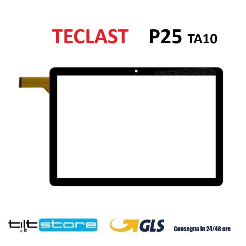 VETRO TOUCH SCREEN TECLAST P25 TA10 SCHERMO NERO