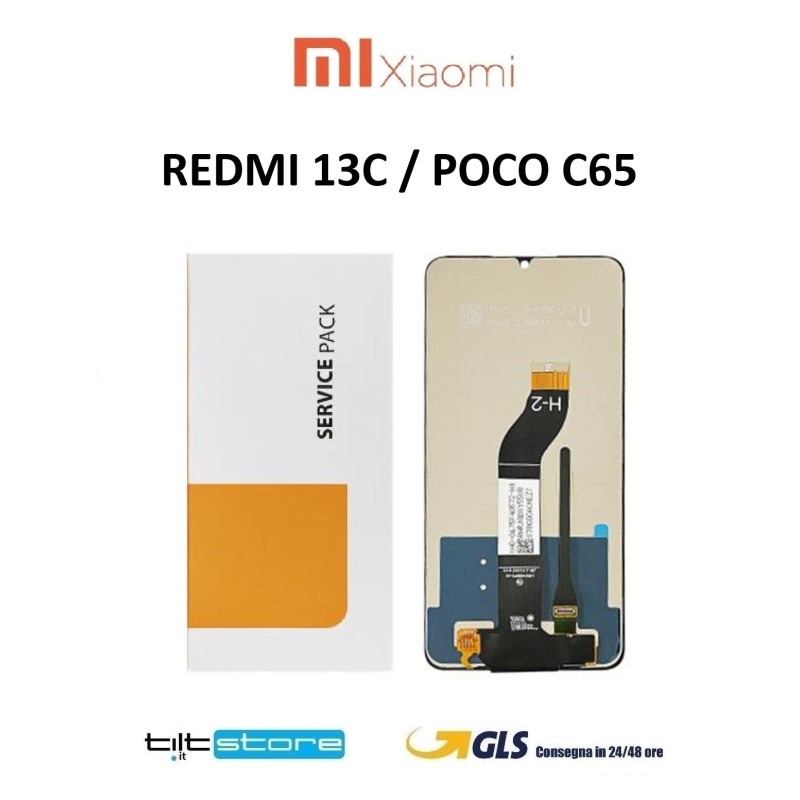 DISPLAY LCD XIAOMI REDMI 13C 23108RN04Y 23100RN82L / POCO C65 SERVICE PACK