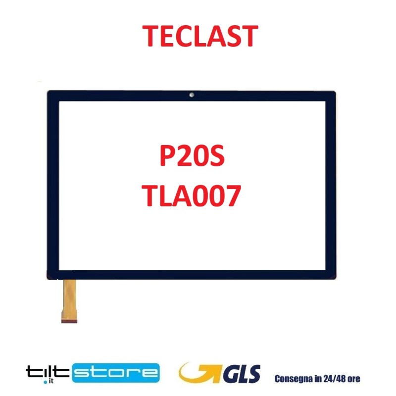 VETRO TOUCH SCREEN TECLAST P20S TLA007 TABLET SCHERMO NERO