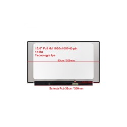 DISPLAY LCD 40 PIN SLIM 15.6 ASUS ROG STRIX G513 SERIES 15,6 LED 1920x1080 40 pin FHD IPS 144hz