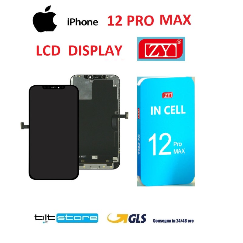 DISPLAY LCD IPHONE 12 PRO MAX ZY INCELL SCHERMO VETRO