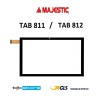 VETRO TOUCH SCREEN TABLET MAJESTIC TAB 811 TAB 812 SCHERMO NERO