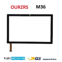 VETRO TOUCH SCREEN TABLET OURZRS M36 VETRO SCHERMO NERO
