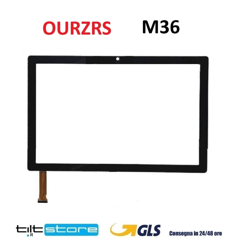 VETRO TOUCH SCREEN TABLET OURZRS M36 VETRO SCHERMO NERO VETRO TOUCH SCREEN TABLET OURZRS M36 VETRO SCHERMO NERO
