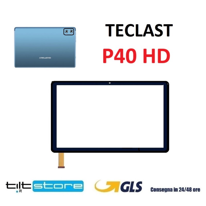 VETRO TOUCH SCREEN TECLAST P40HD TLA001 FLAT 51 PIN SCHERMO NERO