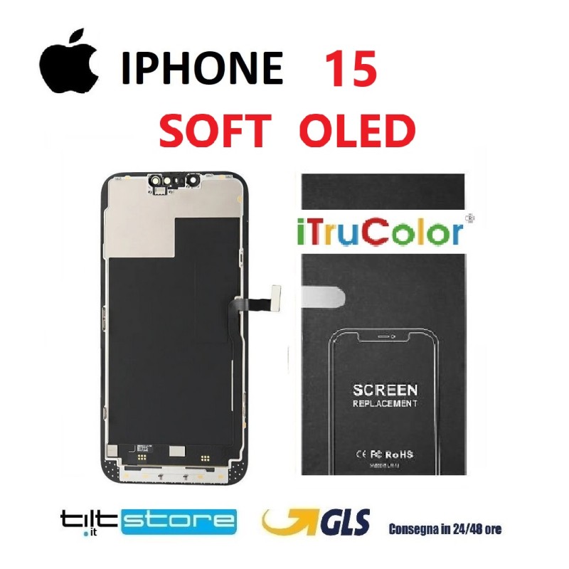 DISPLAY LCD IPHONE 15 OLED SOFT iTruColor FHD+
