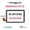 TOUCH SCREEN VETRO MEDIACOM SMARTPAD IYO 10 M-SP1HY4G M-SP1IY4G ORIGINALE 45 PIN