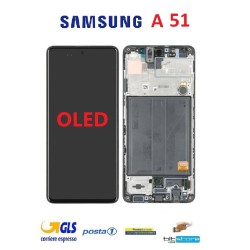 DISPLAY LCD SAMSUNG A51 SM A515 SCHERMO OLED CON FRAME