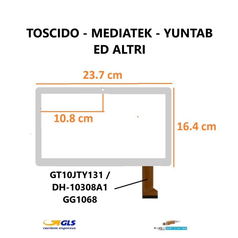 VETRO TOUCH SCREEN MEDIATEK YUNTAB SCHERMO BIANCO VETRO TOUCH SCREEN MEDIATEK YUNTAB SCHERMO BIANCO