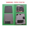 DISPLAY LCD PER SAMSUNG F707B Z FLIP 5G GRIGIO (ESTERNO) + BACK COVER INFERIORE ORIGINALE USATI
