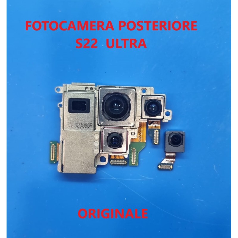 FOTOCAMERA POSTERIORE E ANTERIORE SAMSUNG S22 ULTRA 5G SM G908 ORIGINALE USATA