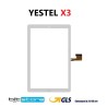 VETRO TOUCH SCREEN TABLET YESTEL X3 SCHERMO NERO COMPLETO DI BIADESIVO