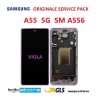 DISPLAY LCD SAMSUNG A55 5G SM A556 VIOLA ORIGINALE SERVICE PACK