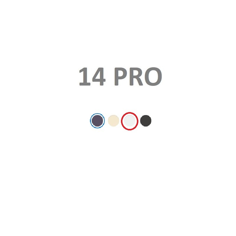 VETRO POSTERIORE IPHONE 14 PRO BIANCO WHITE