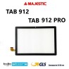 VETRO TOUCH SCREEN MAJESTIC TAB 912 / 912 PRO SCHERMO NERO
