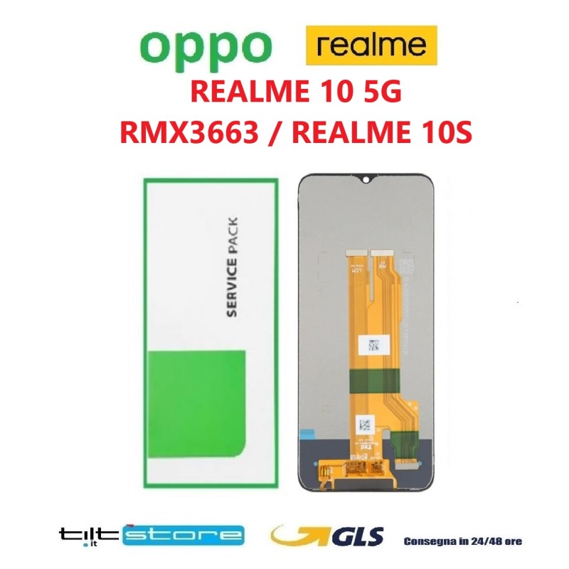 DISPLAY LCD OPPO REALME 10 5G RMX3663 / 10S SCHERMO OEM PARI ORIGINALE