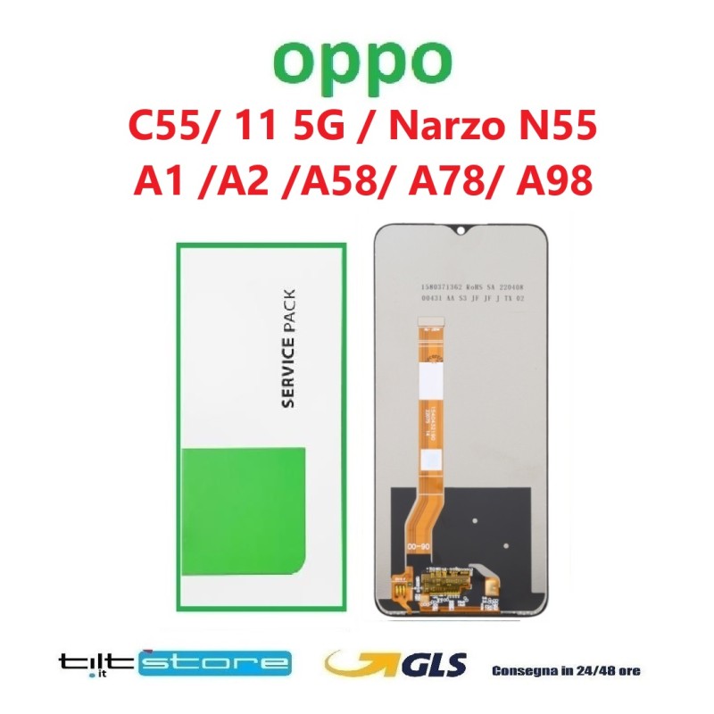 DISPLAY LCD OPPO REALME C55 RMX3710 / REALME 10 PRO / Narzo N55 SCHERMO OEM PARI ORIGINALE