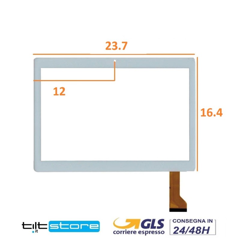 VETRO TOUCH SCREEN VEIDOO T40 SCHERMO NERO
