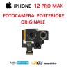FOTOCAMERA POSTERIORE IPHONE 12 PRO MAX ORIGINALE PULLED