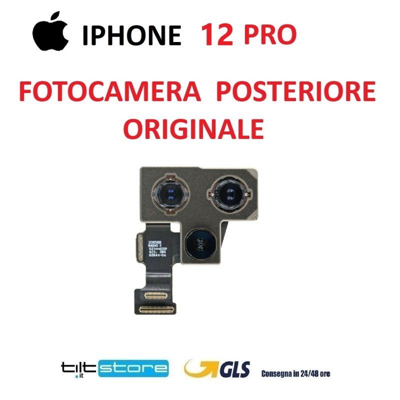 FOTOCAMERA POSTERIORE IPHONE 12 PRO ORIGINALE PULLED