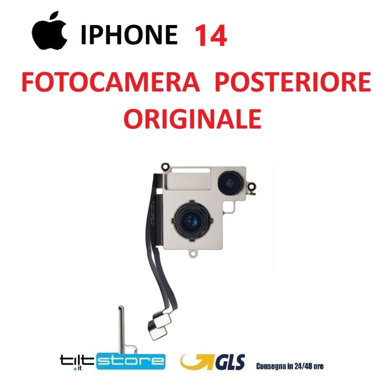 FOTOCAMERA POSTERIORE IPHONE 14 ORIGINALE PULLED