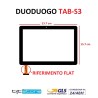 VETRO TOUCH SCREEN TABLET DUODUOGO TAB S3 SCHERMO NERO