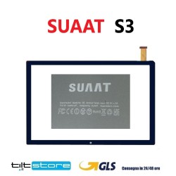 VETRO TOUCH SCREEN SUAAT S3 VETRO SCHERMO NERO