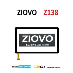 VETRO TOUCH SCREEN ZIOVO Z138 VETRO SCHERMO NERO
