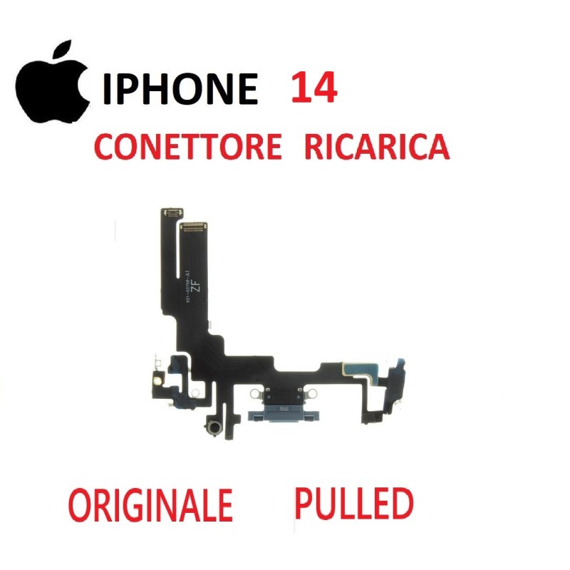 CONNETTORE RICARICA FLAT IPHONE 14 ORIGINALE PULLED