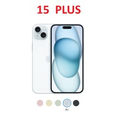 SCOCCA POSTERIORE IPHONE 15 PLUS BLU ORIGINALE COMPLETA DI FLAT