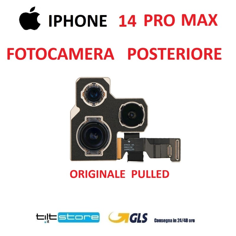 FOTOCAMERA POSTERIORE IPHONE 14 PRO MAX ORIGINALE PULLED