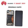 DISPLAY LCD HUAWEI P SMART 2019 ORIGINALE CON BATTERIA USATO
