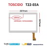 VETRO TOUCH SCREEN TOSCIDO T22-EEA SCHERMO BIANCO