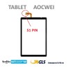 VETRO TOUCH SCREEN TABLET AOCWEI FLAT CX3420 FPC-V01 51 PIN SCHERMO NERO