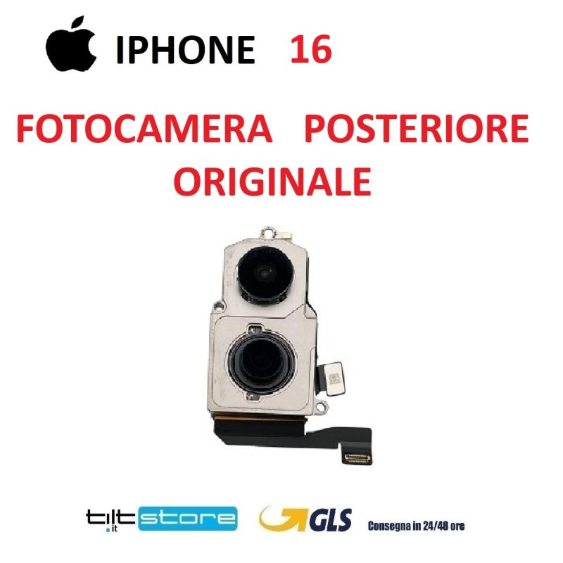FOTOCAMERA POSTERIORE IPHONE 16 ORIGINALE PULLED