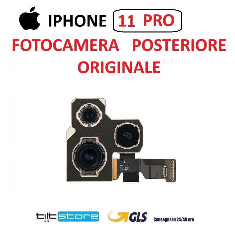 FOTOCAMERA POSTERIORE IPHONE 11 PRO ORIGINALE PULLED