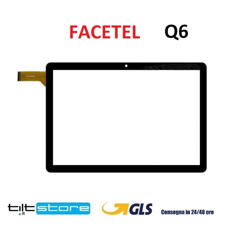 VETRO TOUCH SCREEN UJJ  U6 SCHERMO NERO