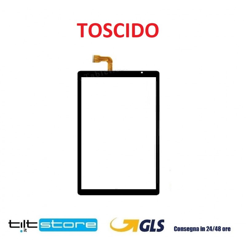 VETRO TOUCH SCREEN TOSCIDO SCHERMO TABLET SCHERMO NERO o BIANCO