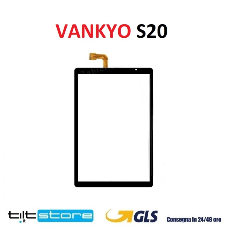VETRO TOUCH SCREEN VANKYO S20 MATRIXPAD SCHERMO TABLET SCHERMO NERO o BIANCO