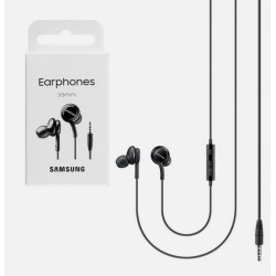 Cuffie Auricolari Originali Samsung Jack 3.5 Stereo Microfono EO-IA500 Nero