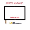 VETRO TOUCH LISCIANI MIO TAB 10 MP0101788 SCHERMO NERO